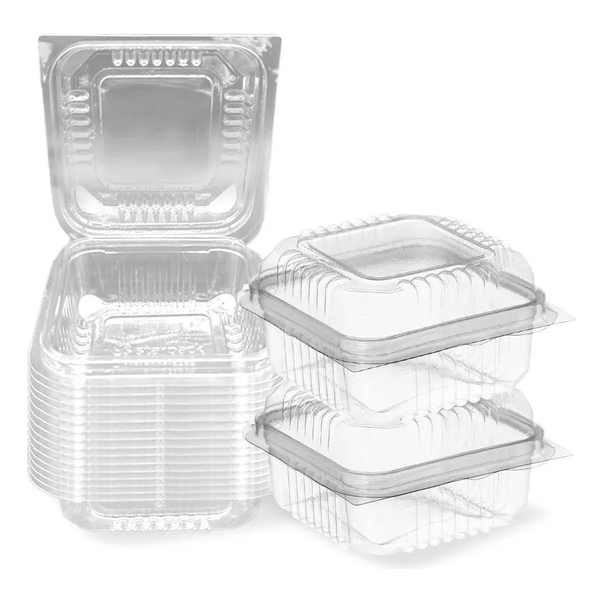 Embalagem Mini Doce 130ml Tampa Articulada Transparent 100un Mini Brownie 4 Docinho