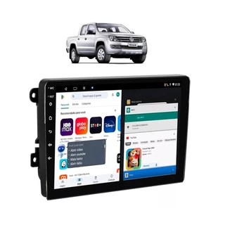 Kit Multimídia Amarok 10 / 16 9 Pol Android 13 Carplay Gps 2/32GB - ADAK