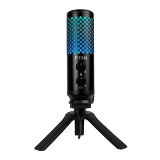 Microfone Pichau Izar, RGB, USB, Preto, PG-IZR-RGB01 em Oferta na Shopee