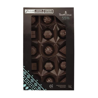 Caixa de Bombons Intensos Bendito Cacao 108g Cacau Show