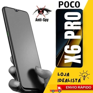 Kit Pelicula Ceramica Fosca Privacidade 9D 3D Xiaomi Poco X6/X6 Pro 5G