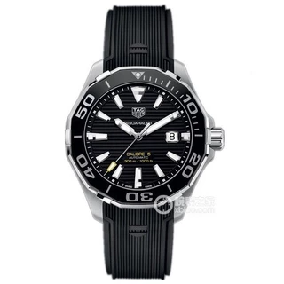 Black Dial Business Trend, JQ4 Relógio Atmosférico Clássico para Homens, TAAG HEEUER Aquara * cer Correia de Borracha Leve e Confortável Relógio Mecânico Automático para Homens