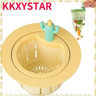 KKXYSTAR Cesto De Drenagem De Pia , Antientupimento Cactus De Fácil Limpeza Filtro De Cozinha , Resíduos Alimentares Com Coletor De Lavador