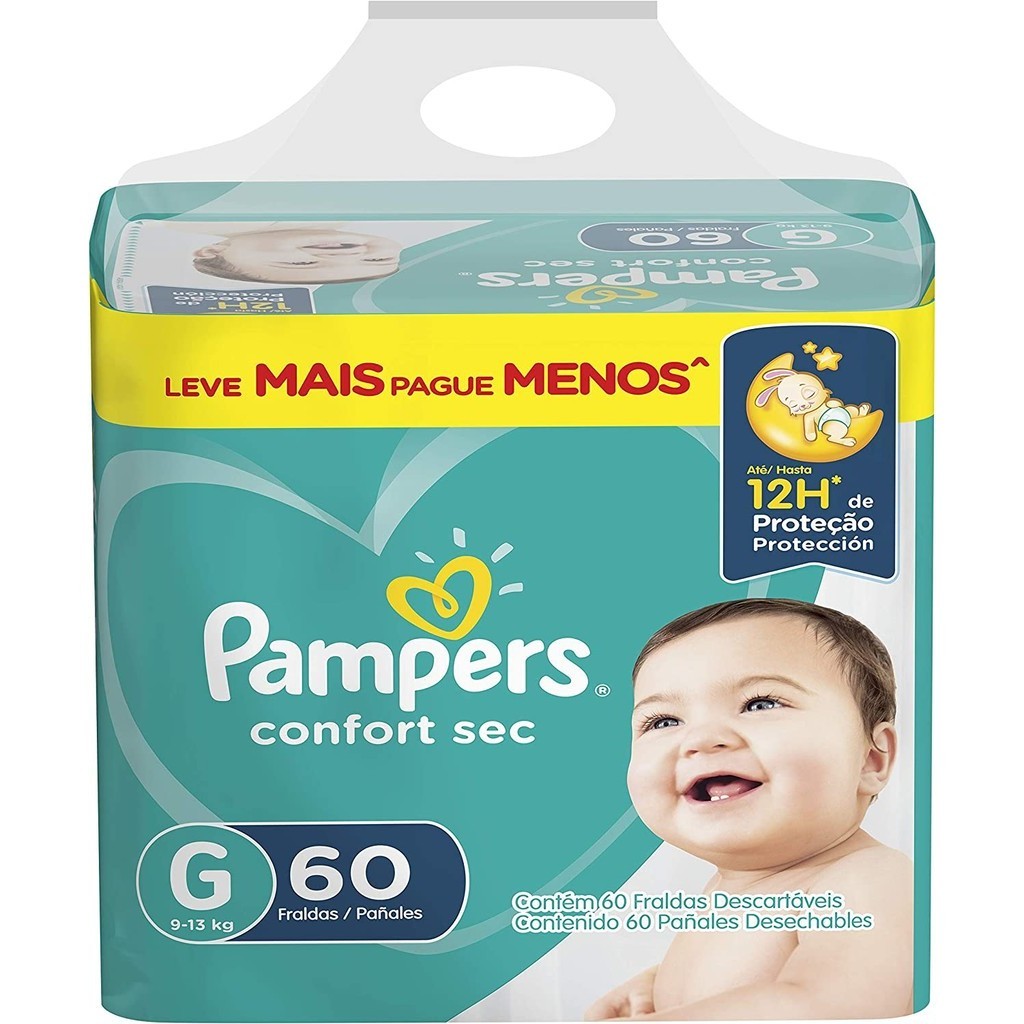 Fralda Pampers G 60