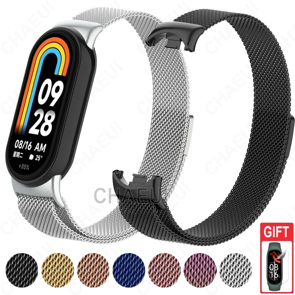 Pulseira De Substituição De Metal De Aço Inoxidável Para Mi Band 8