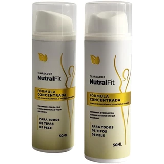 KIT 2 NUTRALFIT CLAREADOR DE MANCHAS E MELASMA , VIRILHA , AXILAS NUTRAL FIT 50ML