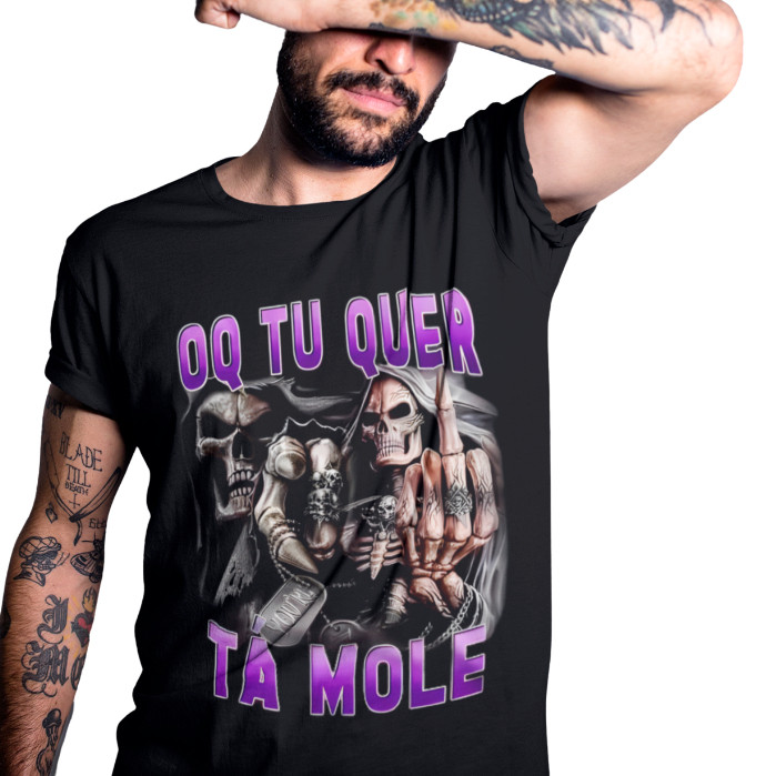 Camiseta Meme O Que Tu Quer Ta Mole Engraçada 100% Algodão | Shopee Brasil