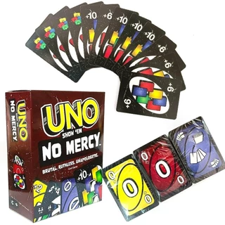 UNO No mercy Game Board Games Cards Table Family Party Entretenimento Card Toys Aniversário Das Crianças Natal
