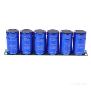 LOVE Capacitor 2 7V 500F 6 Pcs 1 Conjunto Super Capacitância Com Para Javali Proteção