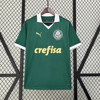 24-25 Novo estilo Palmeiras Club Home 1:1 Número Personalizado Camisa De Futebol
