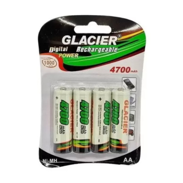 KIT 4 Pilha AAA Recarregavel 2700mAh