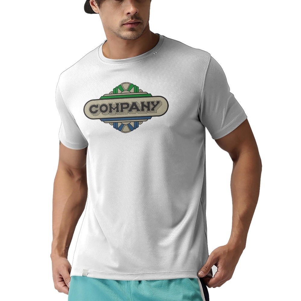 Camiseta Company Branca Retrô Anos 80 Material 100% Algodão Confortável Lisa