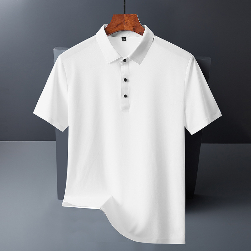 Lulemon Ice Silk Camisa POLO sem costura para homens de negócios