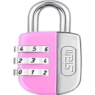 Cadeado segurança Stam original com Segredo 25mm Rosa