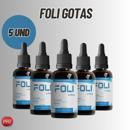Super Oferta 5 Foli Gotas Original 30ML | Shopee Brasil