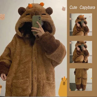 Roupas Capybara Cosplay Adulto Kigurumi Onesie Anime Vestido De Noite De Halloween Pijama De Desenho Animado