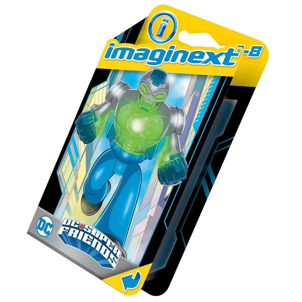 Imaginext Mini Boneco Metallo Vilão Cibernético DC - Mattel HFD46