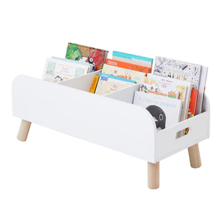Estante Porta Livros Revisteiro Infantil De Chão c/ pé palito - Montessori - 40cm