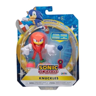 Boneco Articulado Knuckles de 9cm com Acessório - Sonic