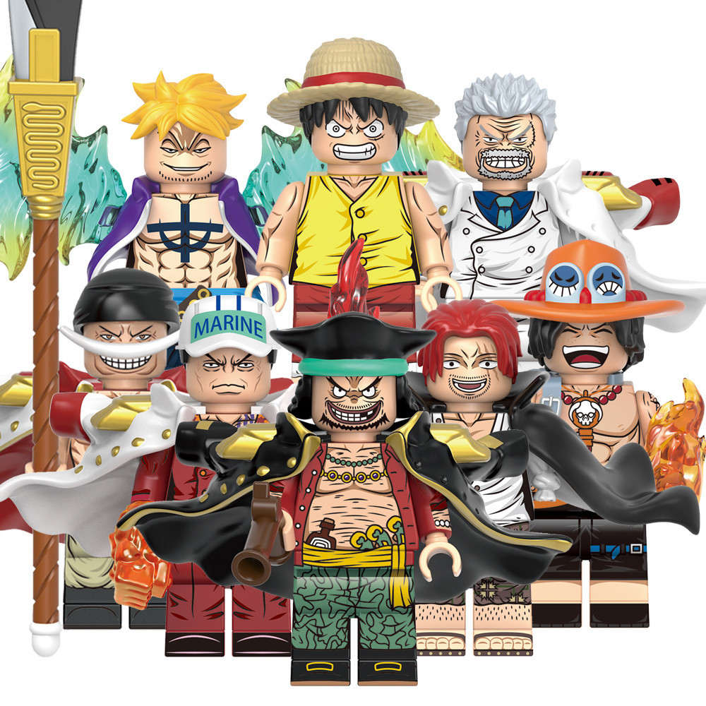 Novo Anime Sakazuki Portgas Marshall Marco Barba Branca Ensina Com Shanks Luffy Garp Figuras De Brinquedos Para Crianças