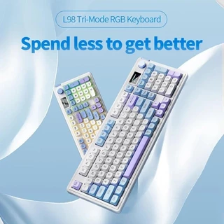 L98 Teclado De Jogo Mecânico , Com Fio , Sem Botão Multifuncional , Luz De Fundo RGB Para Windows PC Laptop Game