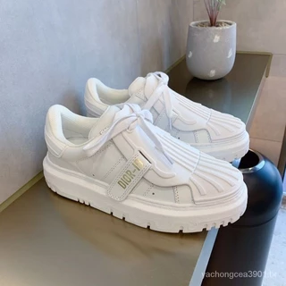 Dior Reflex caixa de sola engrossada Sapatos casuais Sapatos brancos Sapatos femininos