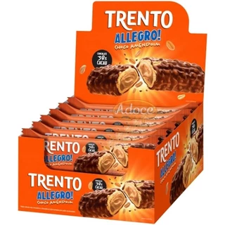 Chocolate Trento Allegro 38% Choco e Amendoim Caixa 16Un 26g