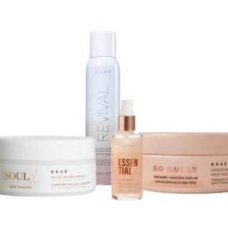 Braé Kit Mascara Soul Color Go Curly Oil Blend Intense Completo (4 Produtos)