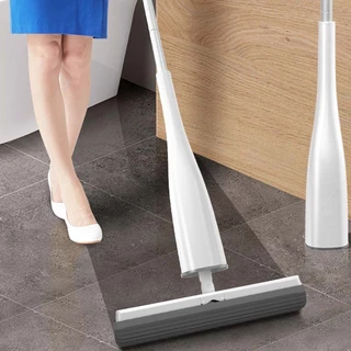 Mop Esfregar Automática Plana Com Esponja Pva Para Limpeza De Chão De Quarto