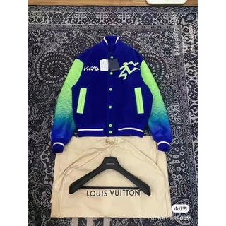 LV2024 Novo Vintage Splicing moda casual terno de beisebol Jaqueta para homens e mulheres Casaco 16ID