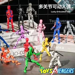 Impressão 3D Multi-joint Full Body Activity Descompressão Bloco De Construção Kids Toy Educational Creative Assembly 13 Doll