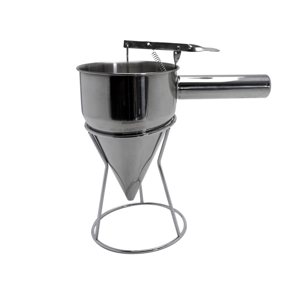 Funil De Inox Dosador Para Líquidos C/ Suporte Frigopro