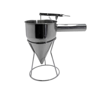 Funil De Inox Dosador Para Líquidos C/ Suporte Frigopro