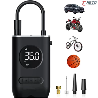 Mini Compressor de Ar Elétrico Portatil Recarregavél Digital USB Calibrador Pneu