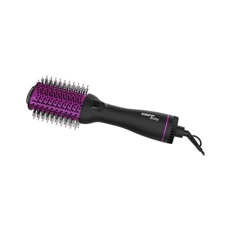 Escova Secadora Elétrica, 2 Temperaturas, Metálica, Taiff Easy Oval, 1200W, 127V - PRETA/PINK