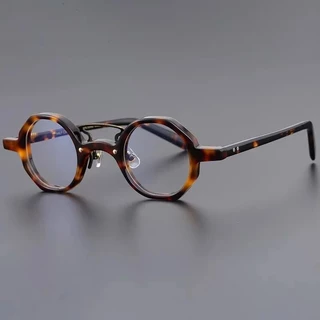 Moda Leopardo Impressão Pequena Armação Redonda Leitura De Óculos Negócios Anti-Brilho Azul De Presbiopia + 1.0 ~ + 4.0