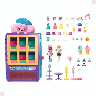 Conjunto Boneca E Cenário Polly Máquina De Moda HKW12 Mattel