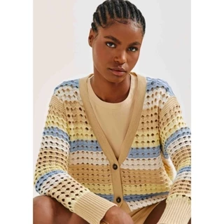 Cardigan Feminino Em Tricô Fio Tinto Texturizado Hering