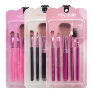 03 Kits - Kit 5 Pinceis para Maquiagem MKP-143 Meily's