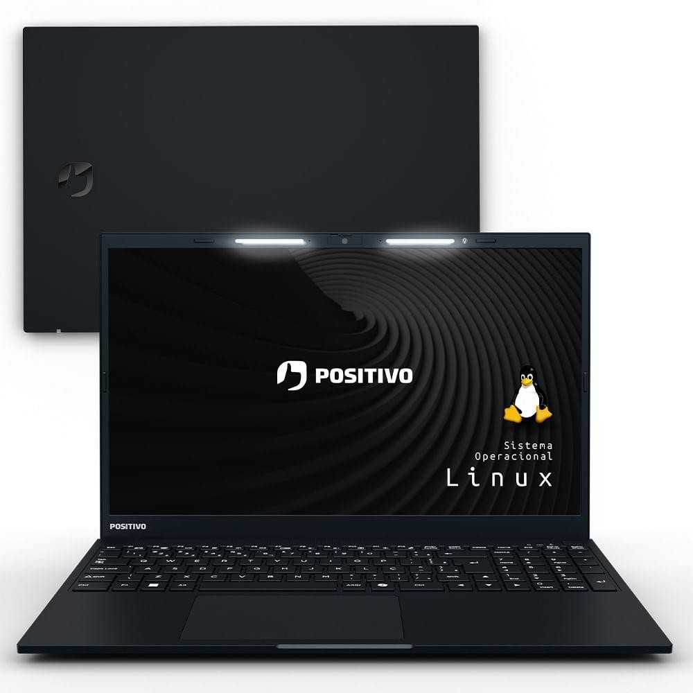 Notebook Positivo Vision i15 Intel® Core™ i3-N300 Linux 8GB RAM 512GB SSD Lumina Bar 15,6" - Preto