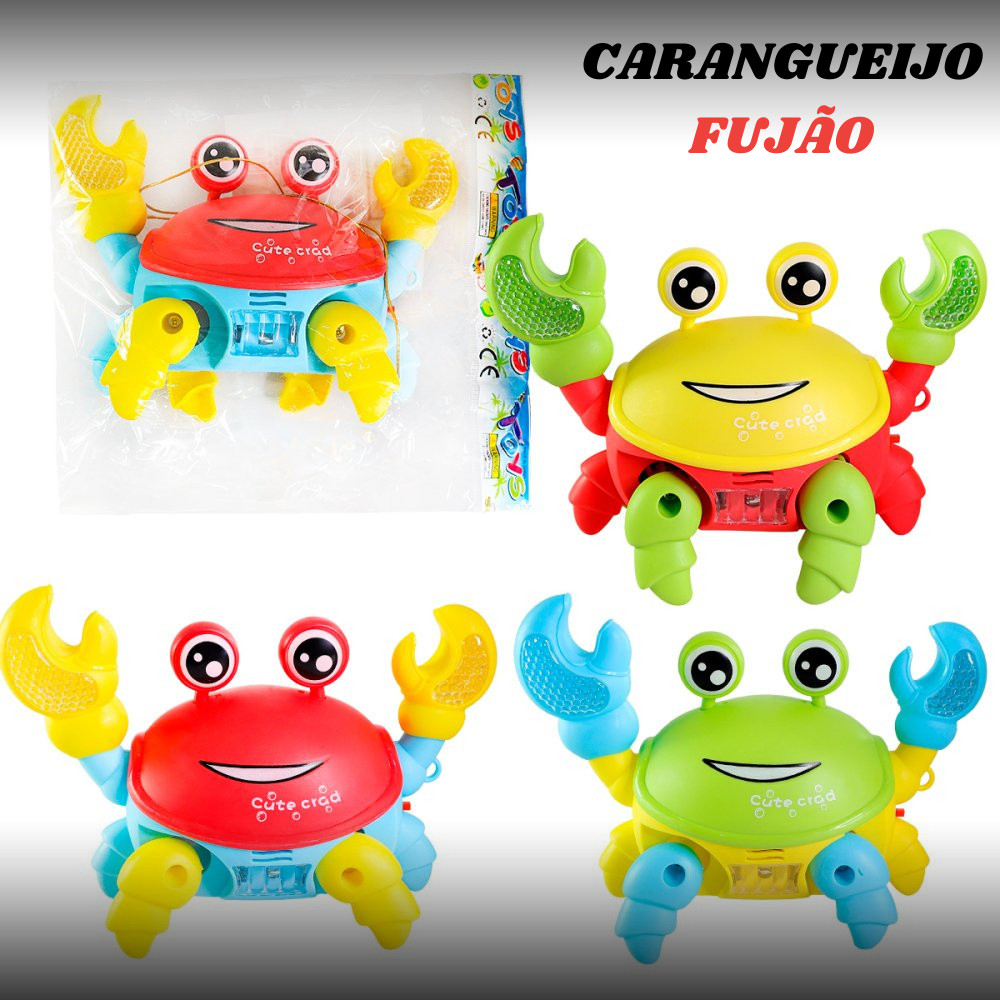 Brinquedo Caranguejo Fujão que se Movimenta com Luzes e Sons | Shopee ...