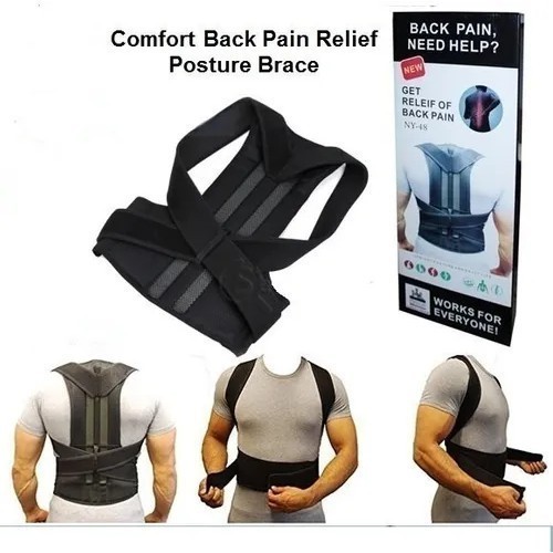 Cinta Corretor Postural Magnético Unissex Dor ajusta Postura ergonomia colete