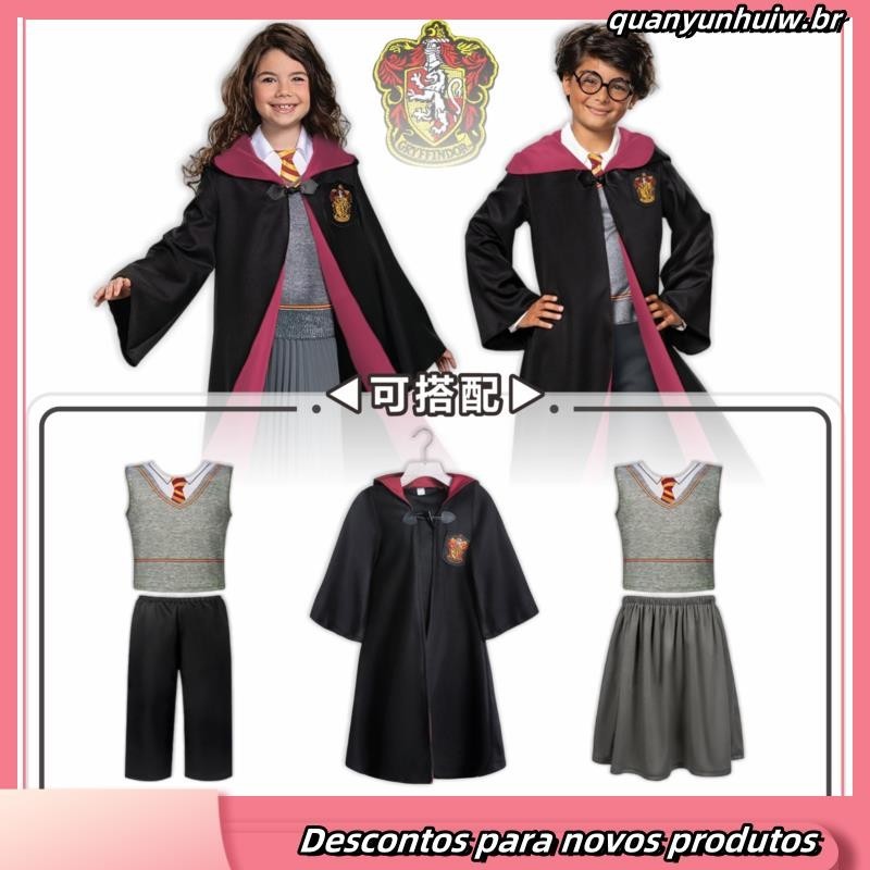 Roupa De Festa Para Crianças Harry Potter , cosplay Gryffindor School ...