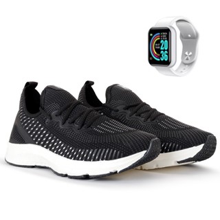 Tênis Academia Feminino Caminhada Treino Esportivo Olymp BF Shoes + Smartwatch