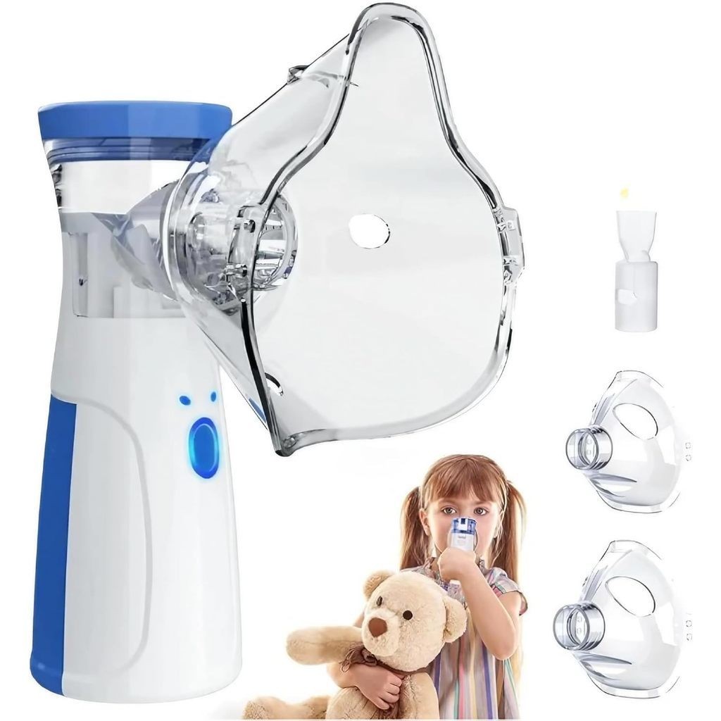 AIQUE Nebulizador Portátil Mini Inalador Silencioso Ultra-sônico Automático para Adultos e Crianças yumi