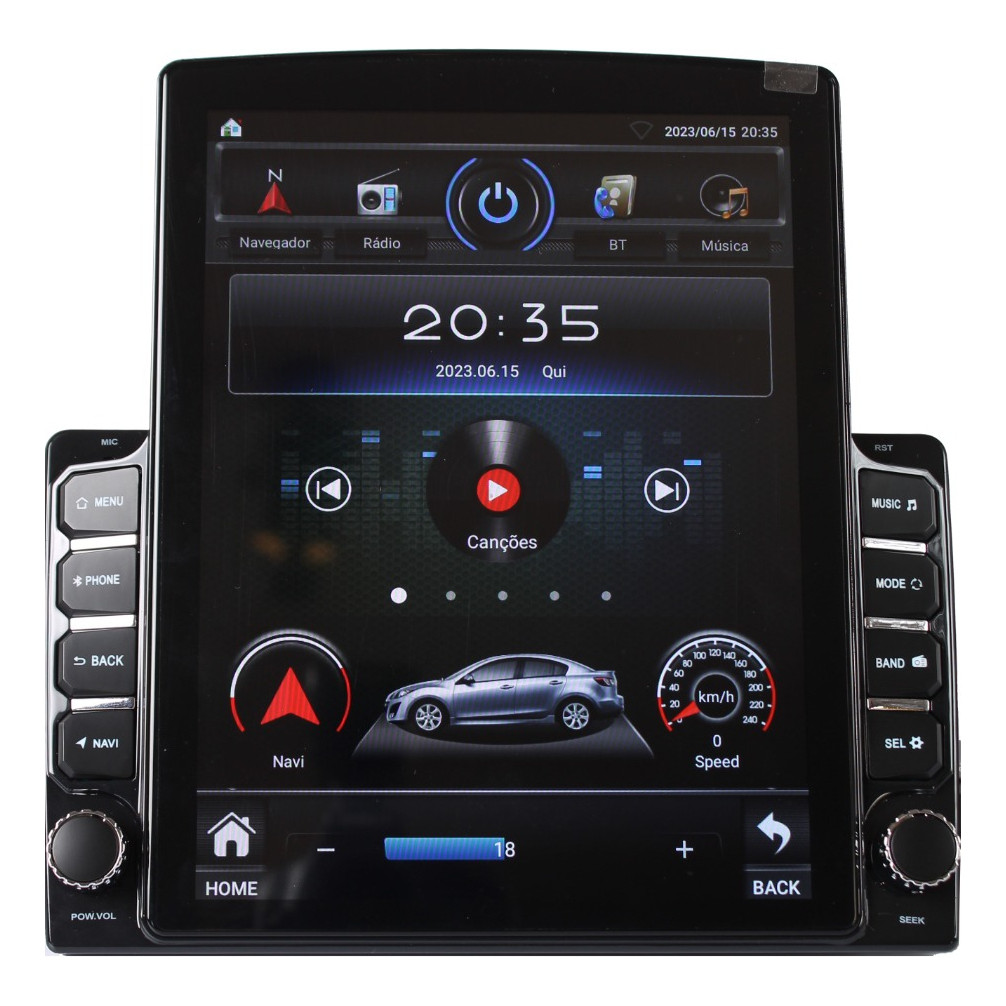 Central Multimidia Tesla Mais Vendida 4g 64g Android Carplay