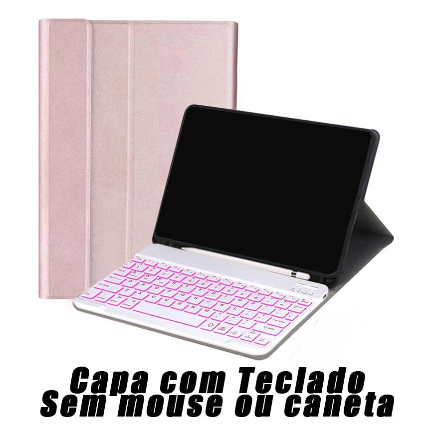 Capa Com Teclado Retroiluminado Para 2024 iPad Pro M4 11 polegadas
