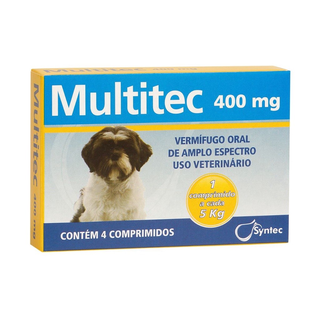 MULTITEC 400MG VERMIFUGO SYNTEC | Shopee Brasil