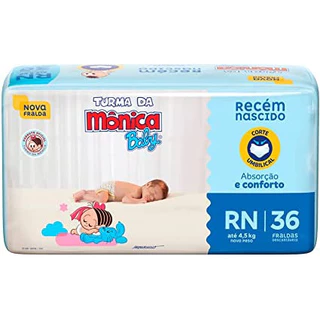 Fralda Turma da Monica Baby RN 36 und bebê
