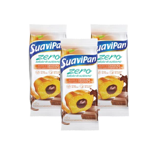 Kit 12un Bolinho Recheado Zero Açucar Cenoura com Chocolate 40g SuaviPan